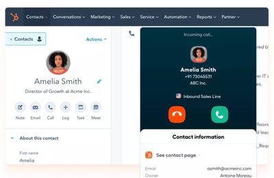 Integra Aircall a HubSpot