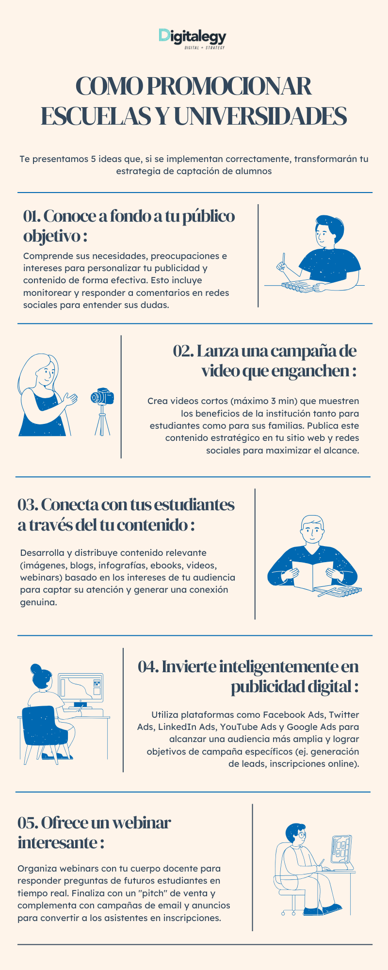 COMO PROMOCIONAR ESCUELAS Y UNIVERSIDADES, 5 ESTRATEGIAS DIGITALES nueva