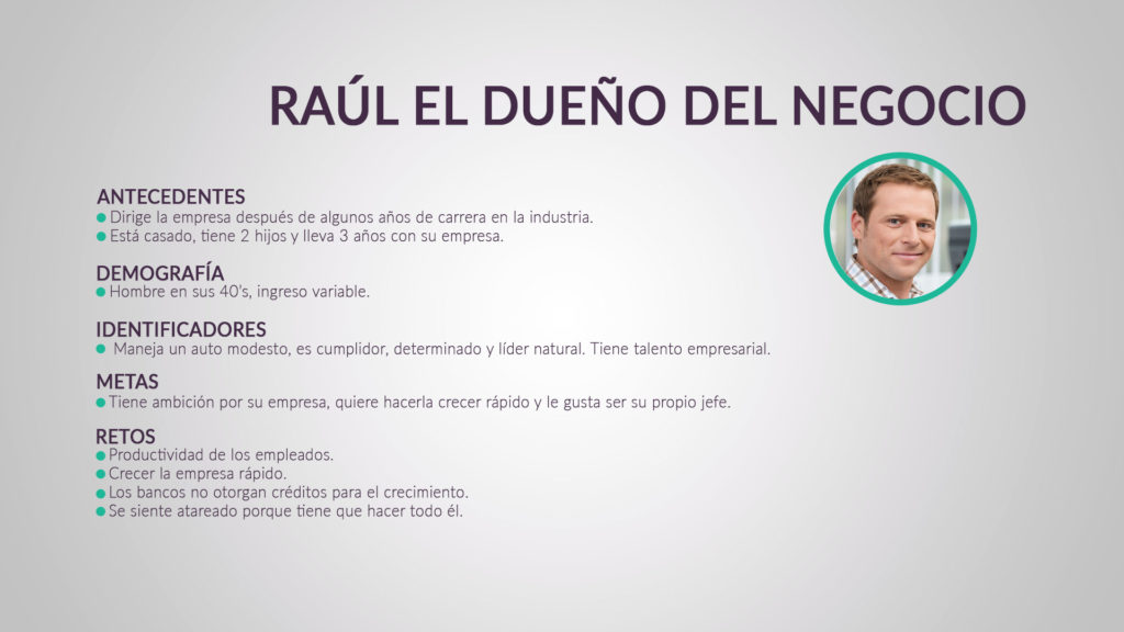 Datos de perfil de buyer persona