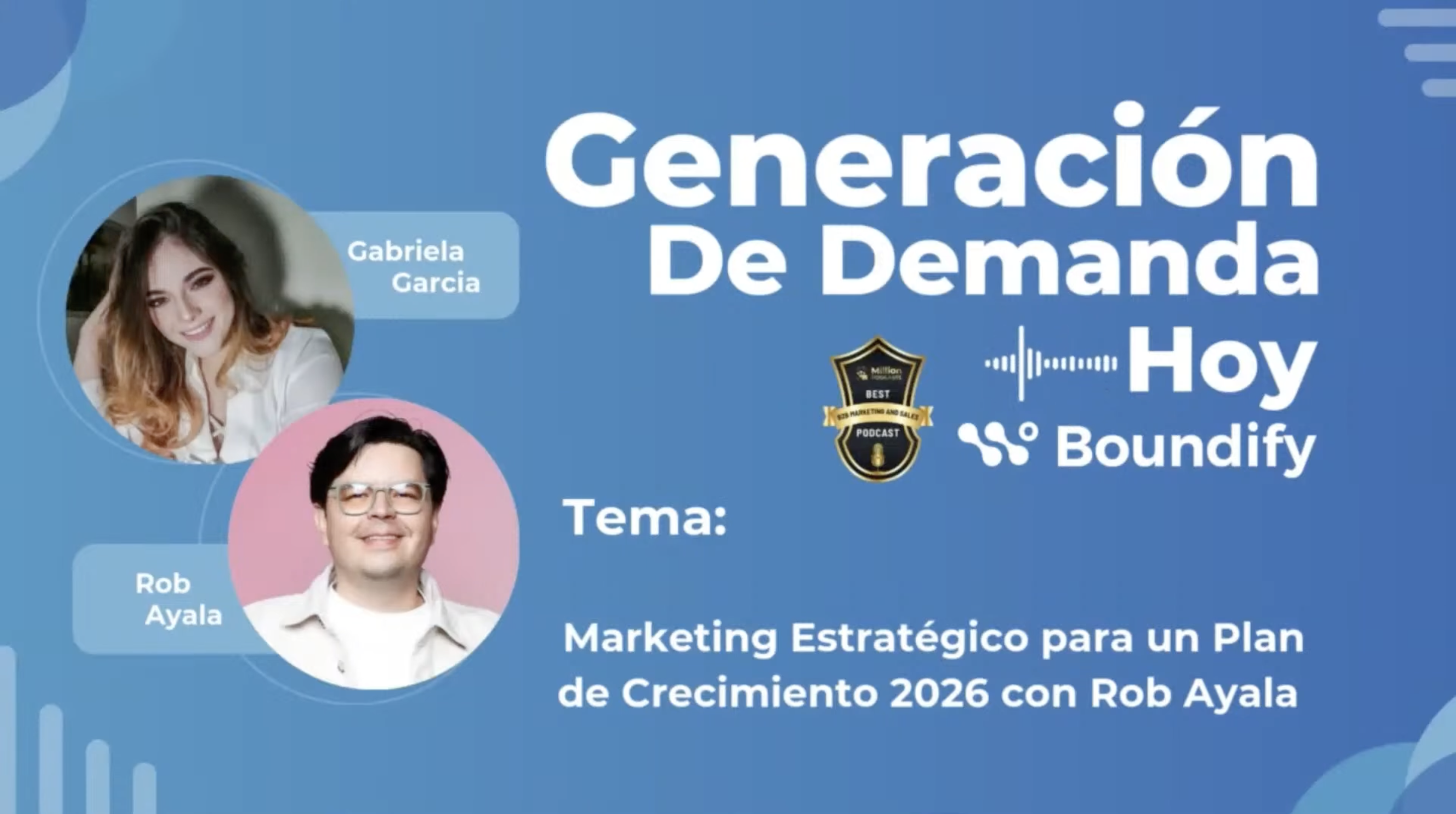 Rob Ayala, CEO de Digitalegy, en el episodio 037 de Generación de Demanda Hoy sobre plan de crecimiento 2026.